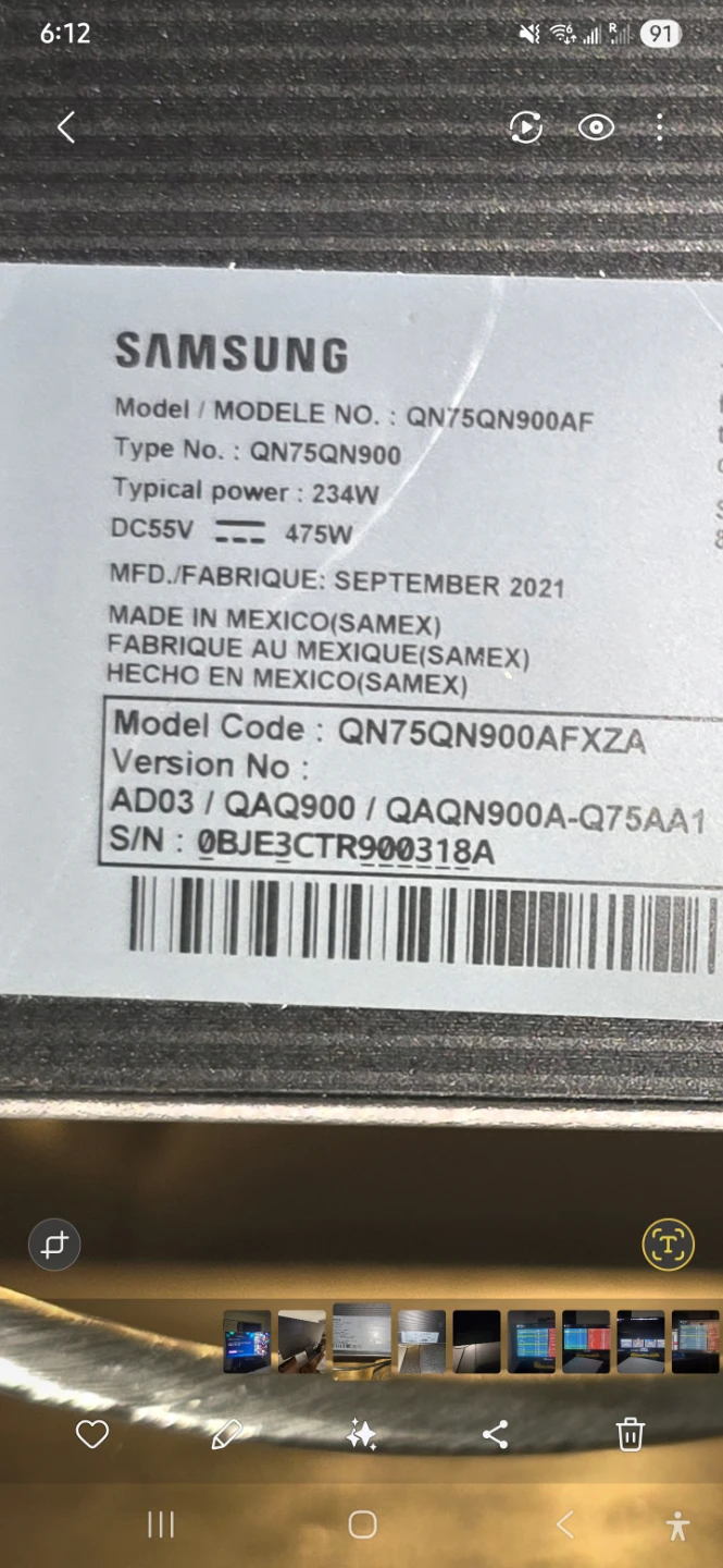 Samsung QN75QN900AF 75" Neo QLED 8K Smart TV - photo 3