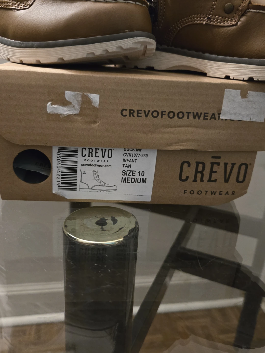 New Crevo Buck Infant Tan Boots - Size 10
