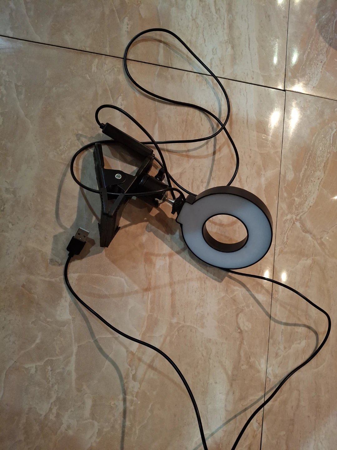 Selfie Ring Light w/Universal Clip For Cell Phone, Webcam