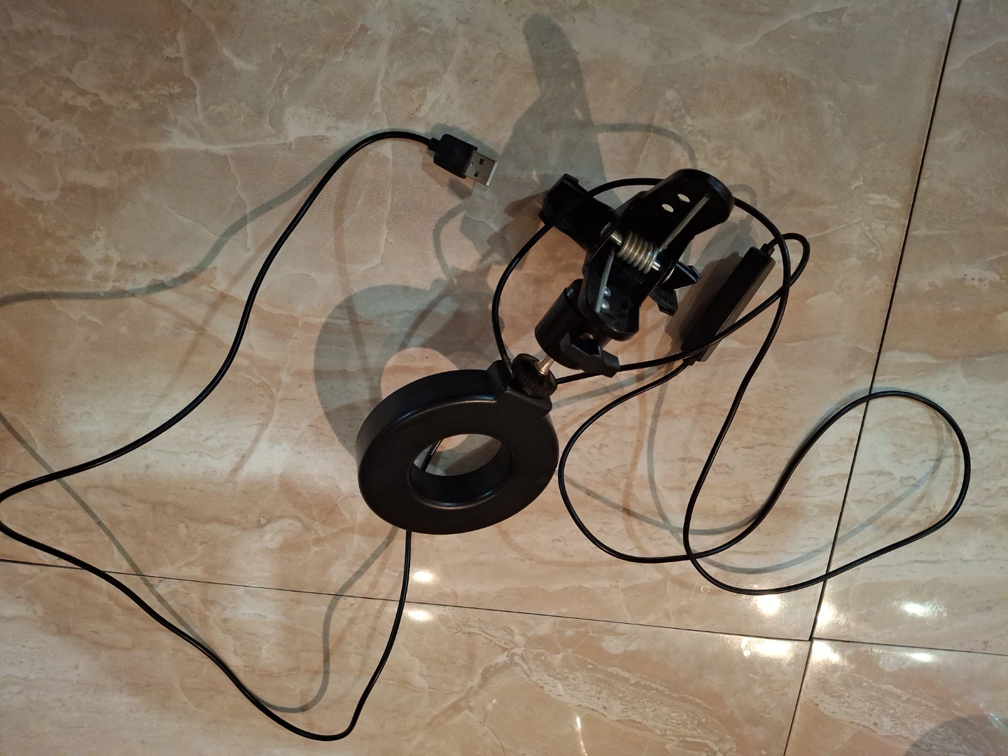 Selfie Ring Light w/Universal Clip For Cell Phone, Webcam - photo 2