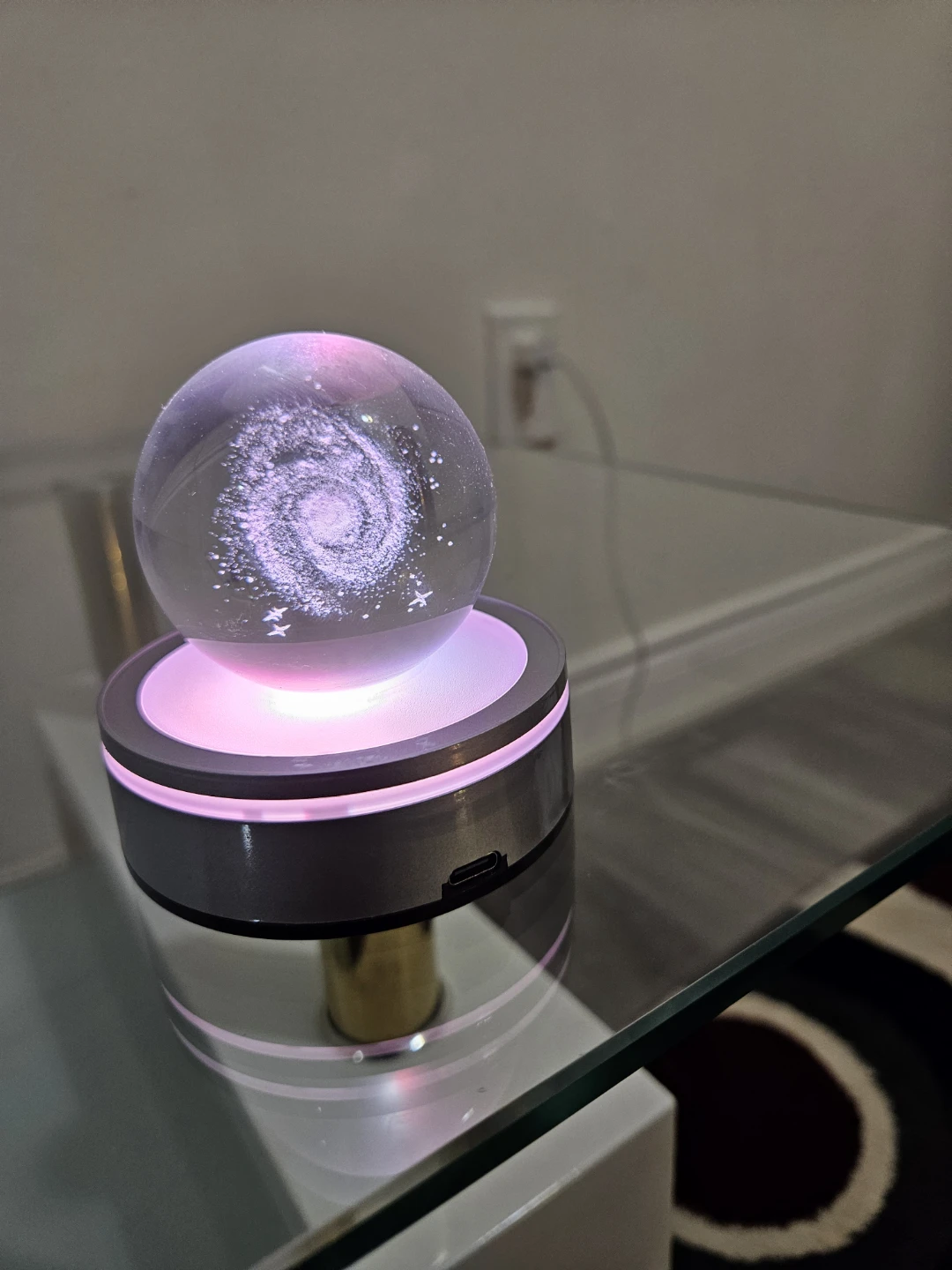 Galaxy Crystal Ball Night Light - photo 3