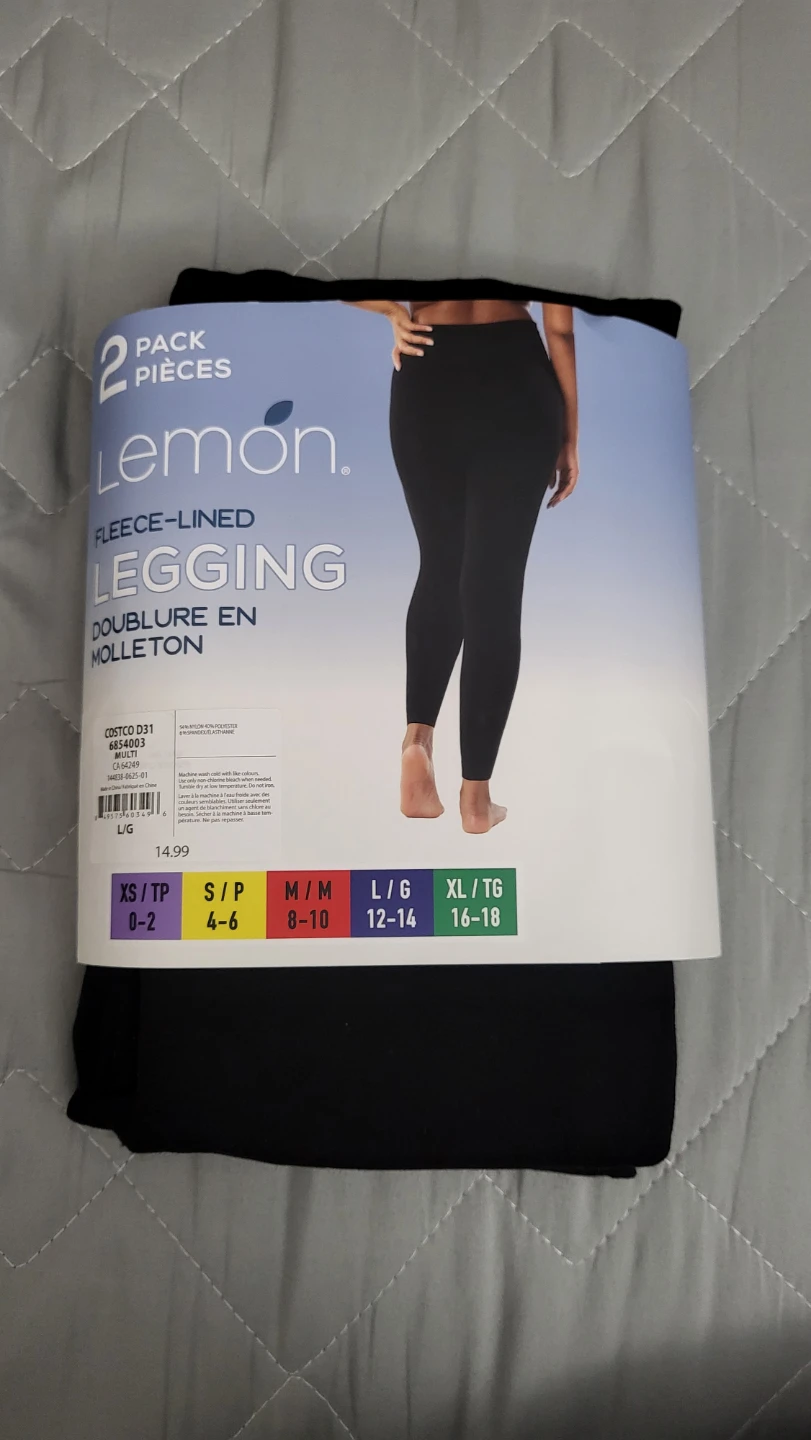 Lemon Fleece-Lined Legging 1EA (Not 2 pack), Size L - photo 2