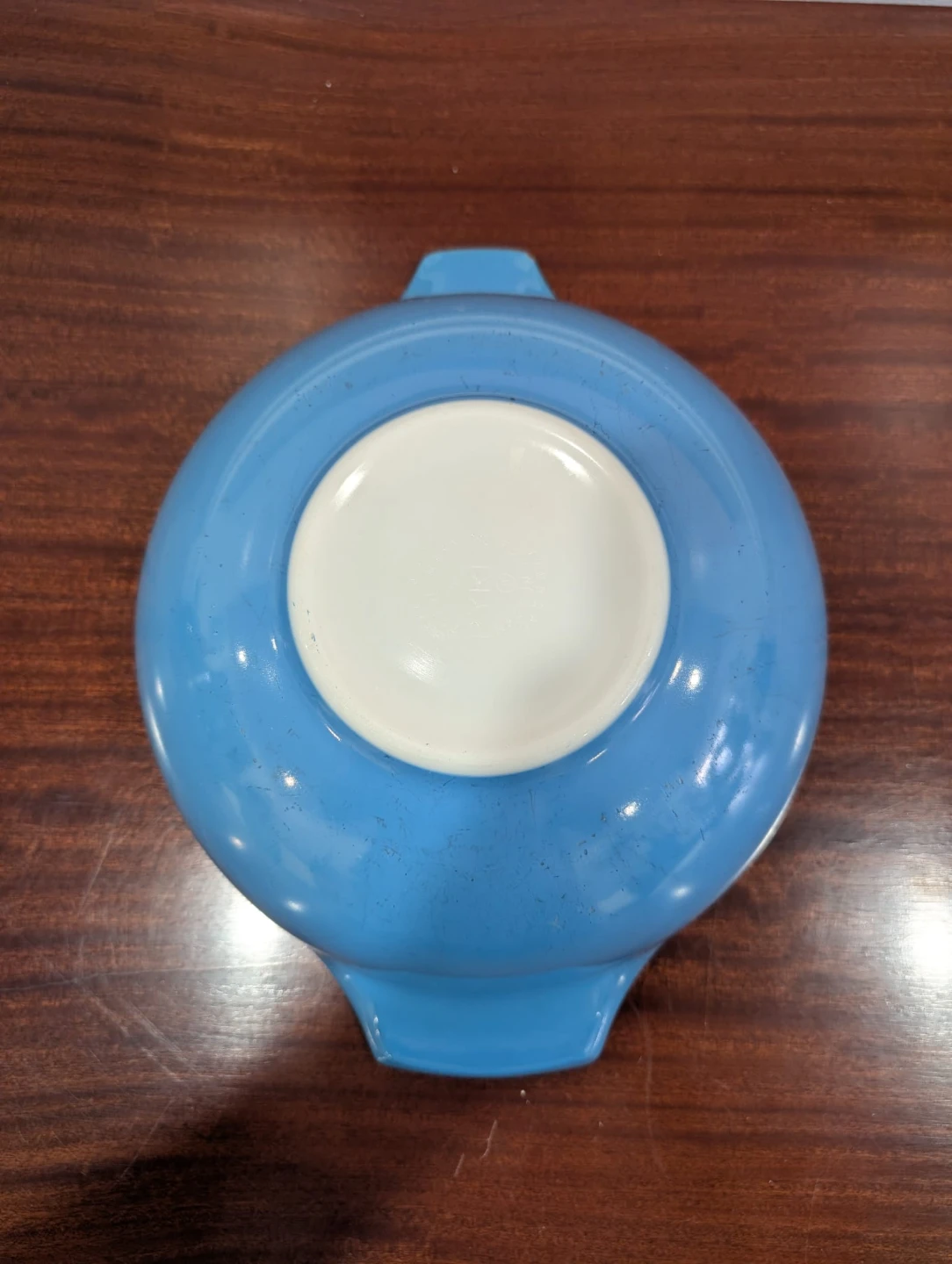 Vintage Pyrex Snowflake Blue Cinderella Bowl - photo 5