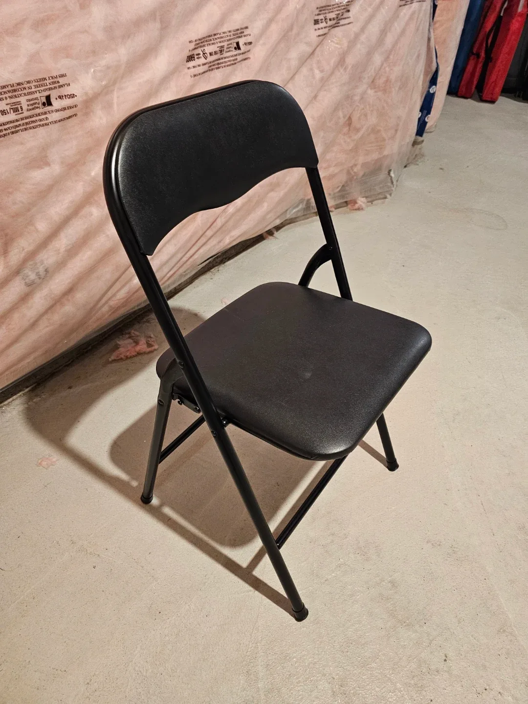 Black Folding Chairs x 8