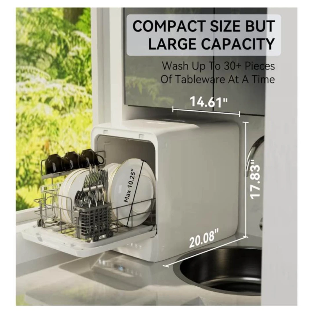 Hermitlux Countertop Dishwasher - Portable & Compact - photo 4