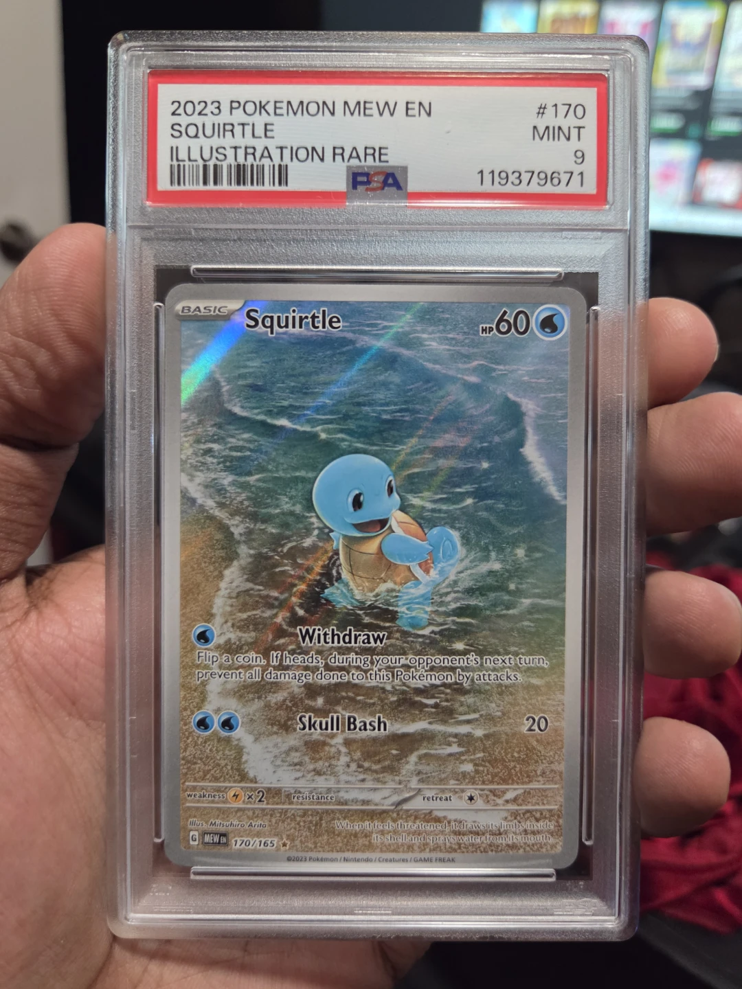 ✨️ PSA 9 Squirtle 151 - Pokemon Card for Sale ✨️
