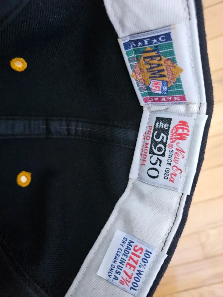 VINTAGE New Era Chargers 59Fifty Pro Model Hat Size 7 3/8 image indicator(3)