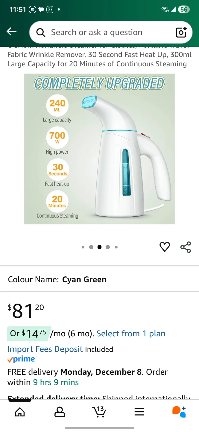 OGHom Handheld Steamer - blue - photo 5