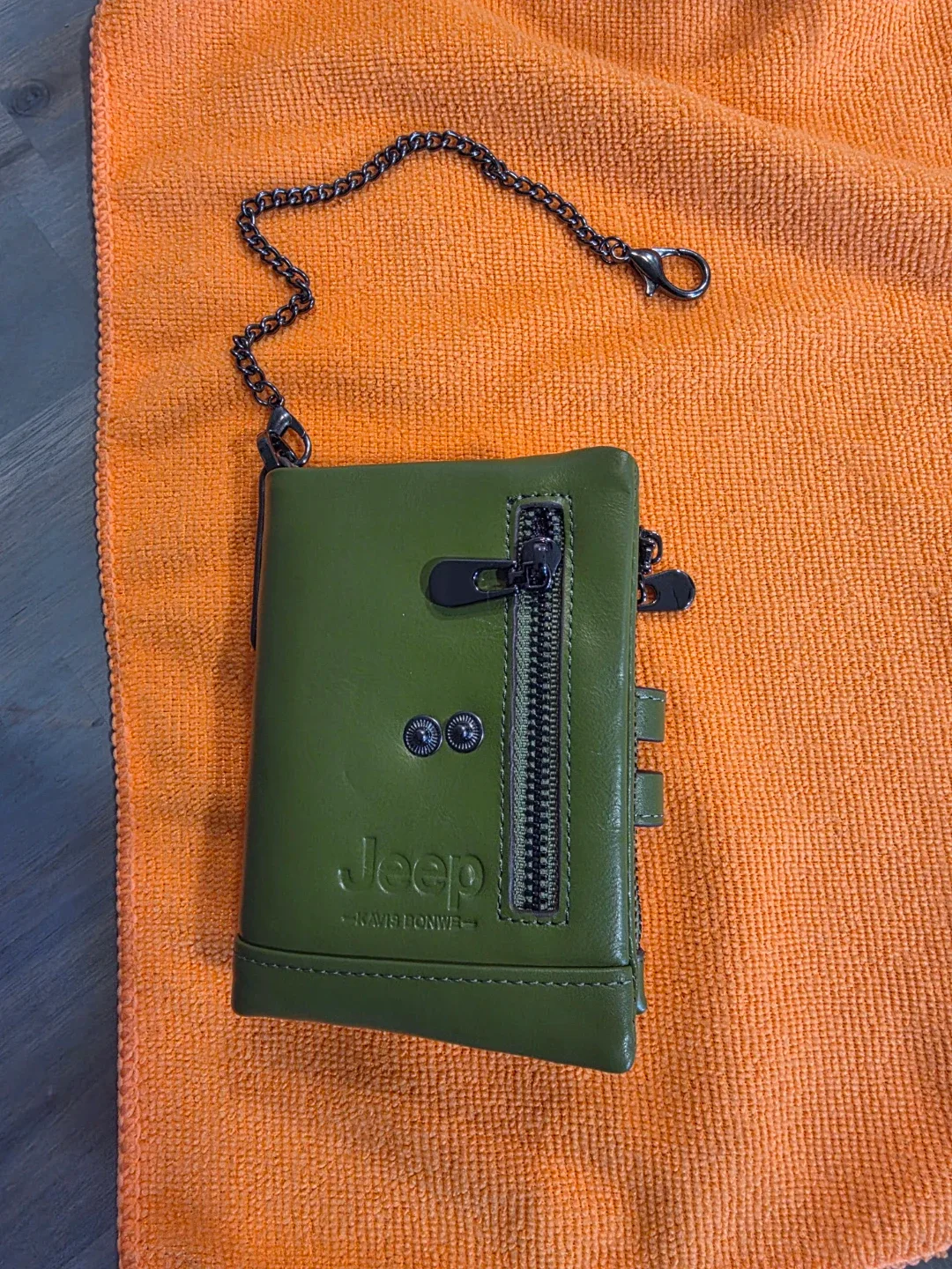Men's "Jeep" Kayis Bonwe cool Green leather Wallet