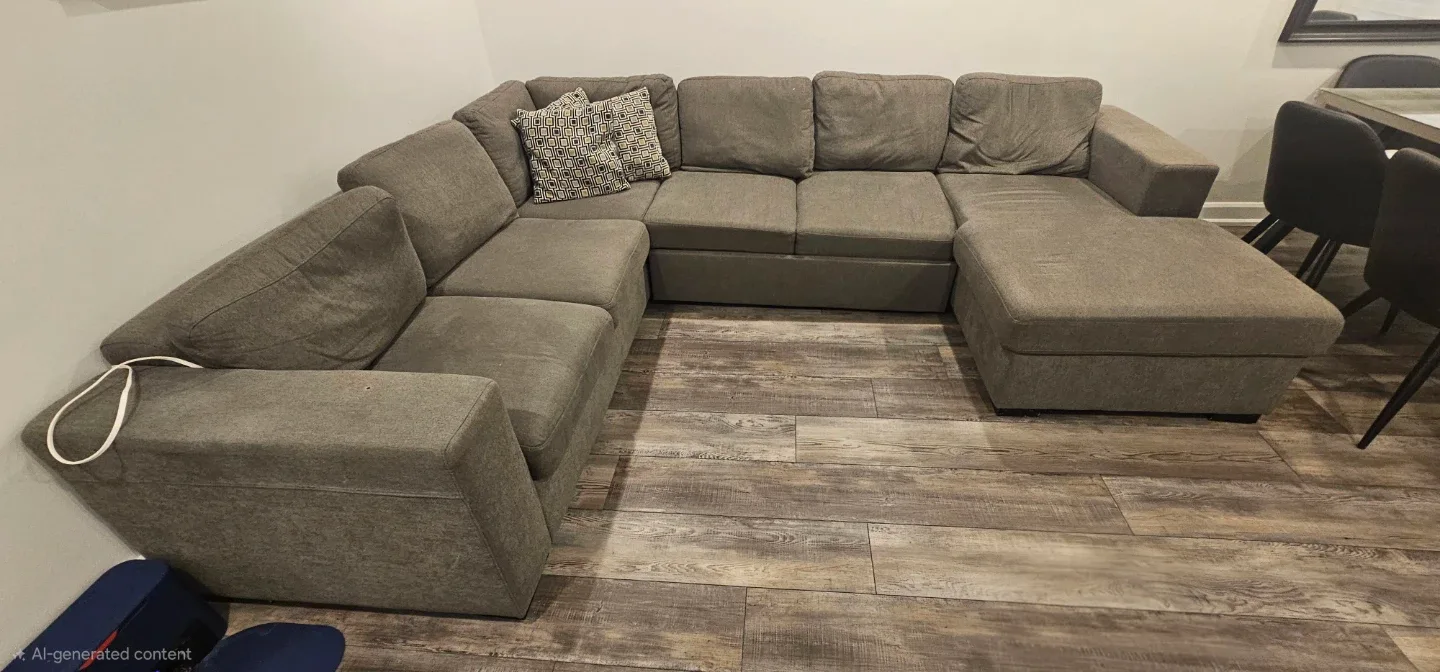 Large Sectional Sofa with Storage