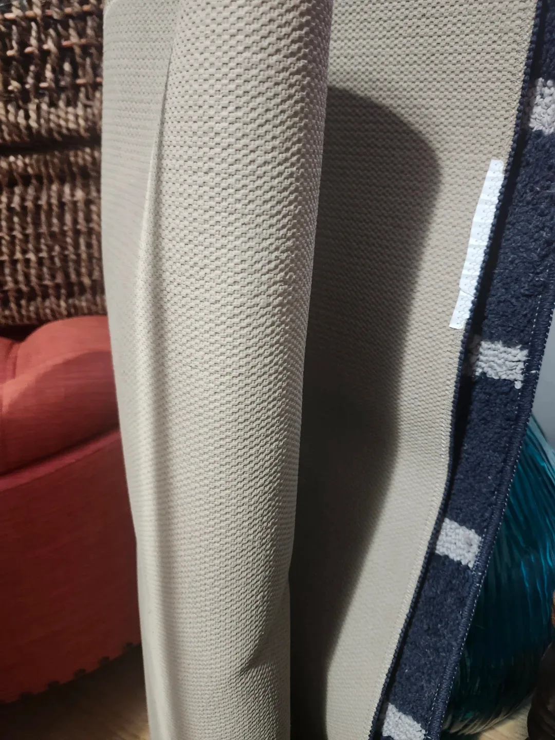 Navy Blue & Off White Patterned Area Rug image indicator(4)