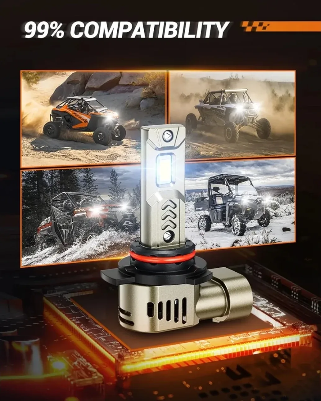 SEALIGHT 9012 LED Headlight Bulbs - New image indicator(7)