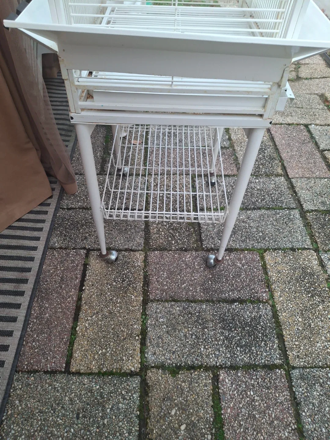 White Bird Cage with Stand image indicator(10)