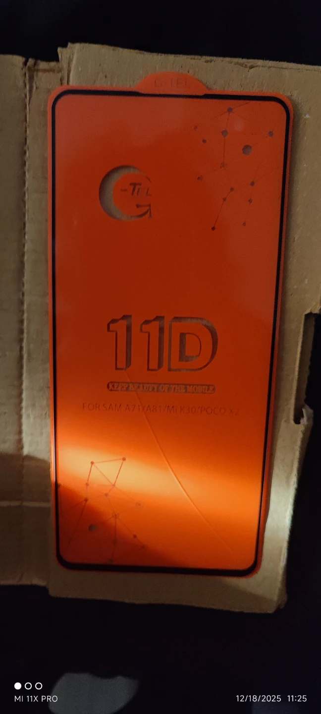 11D Screen Protector - Samsung A71/A81, Mi K30, Poco X2