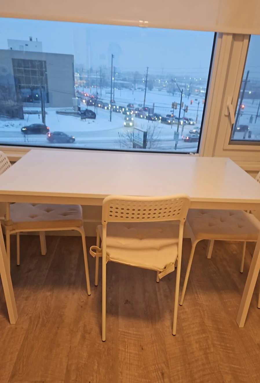 IKEA Melltorp Table & 4 Chairs - White