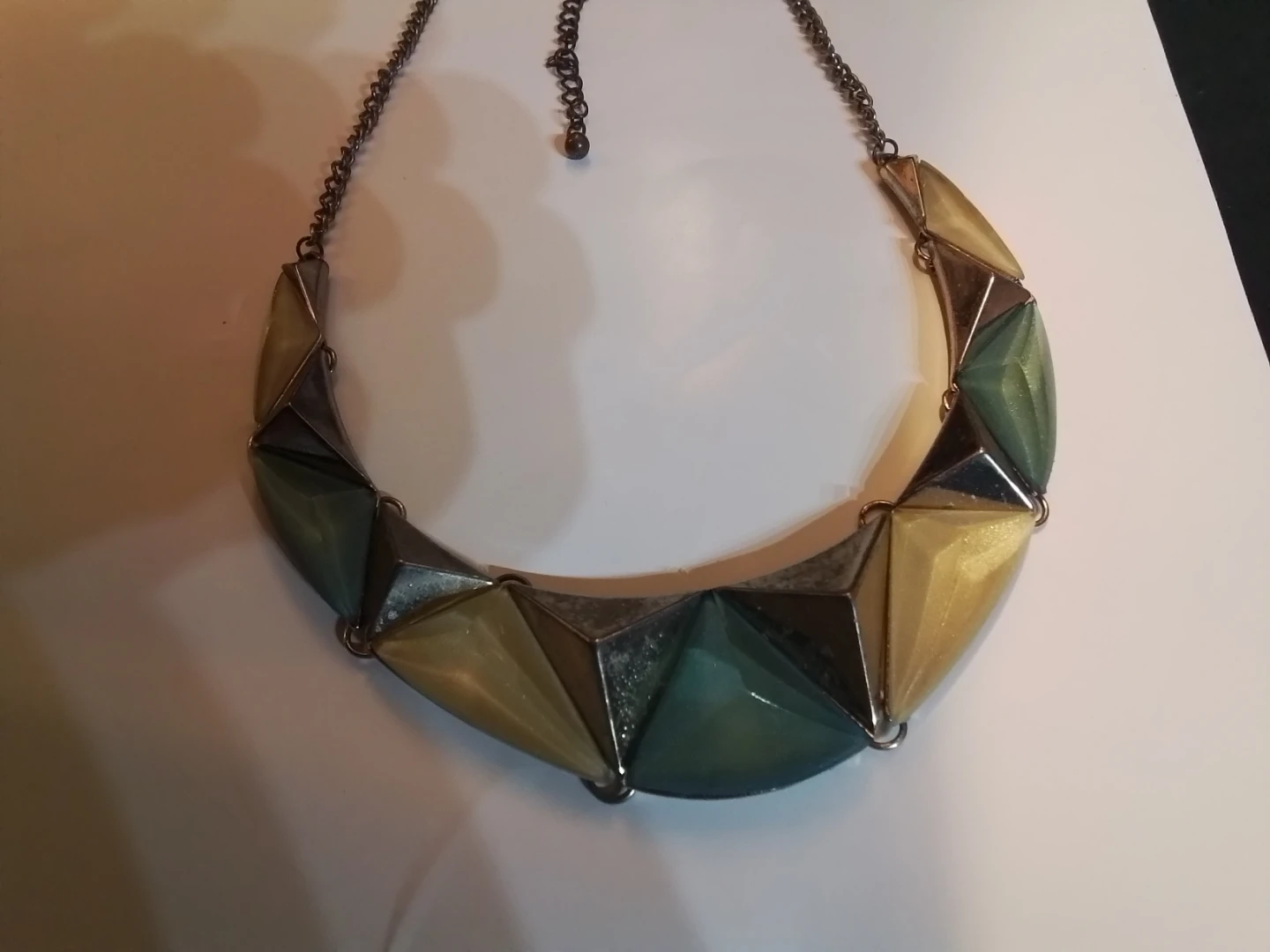 Vintage Geometric Statement Necklace - photo 5