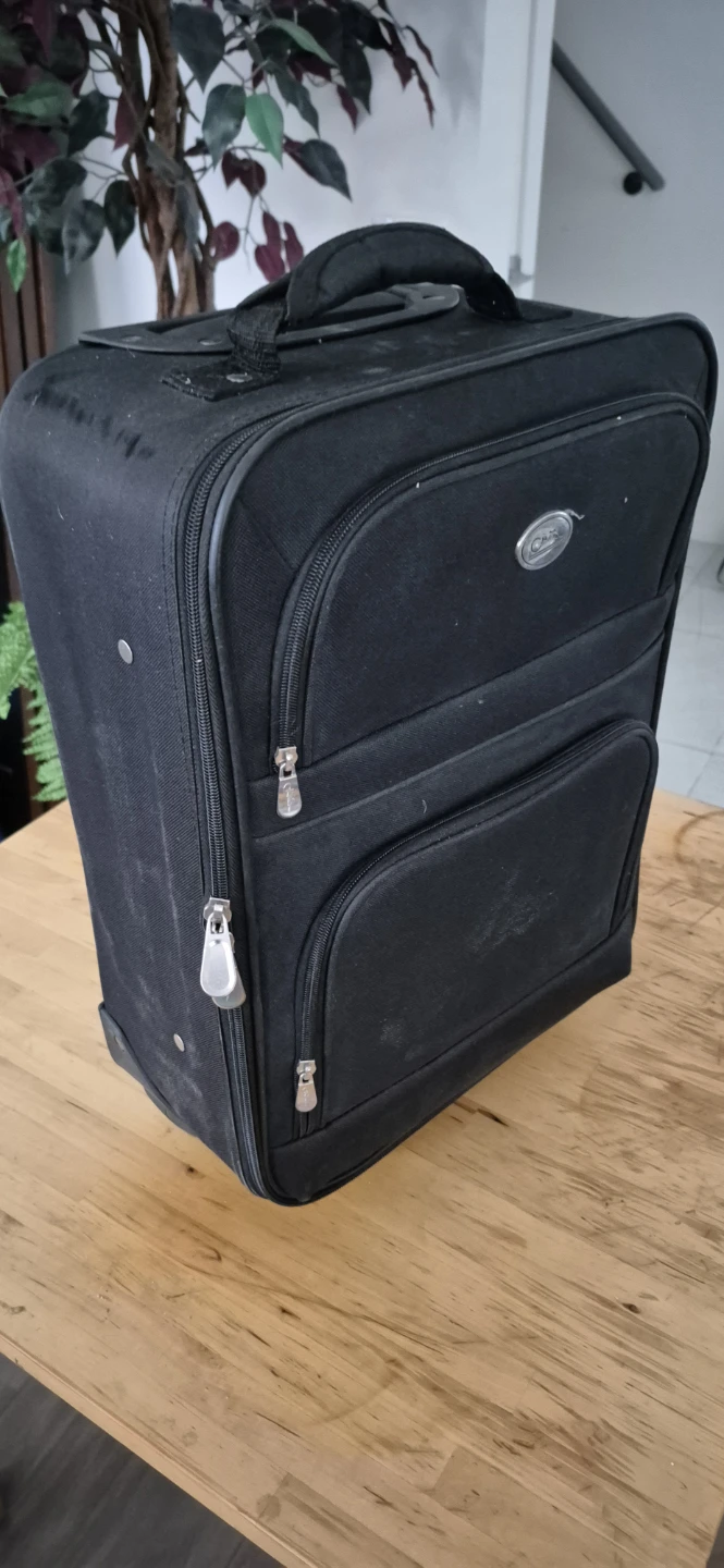 Cari Black Carry-On Luggage