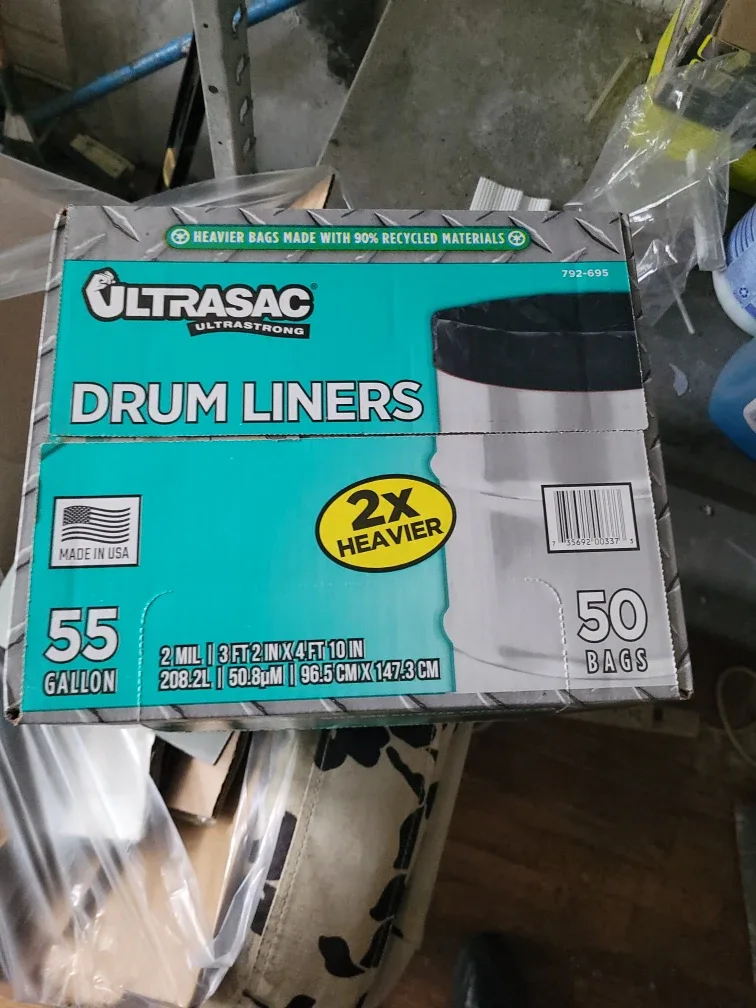 Ultrastong Drum Liners 55 Gallon - 50 Bags
