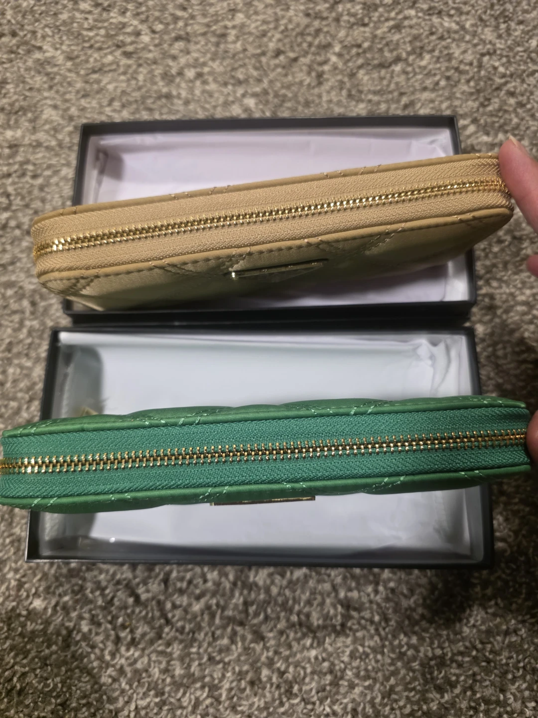 Fashion prada wallet- Green & Beige - photo 2