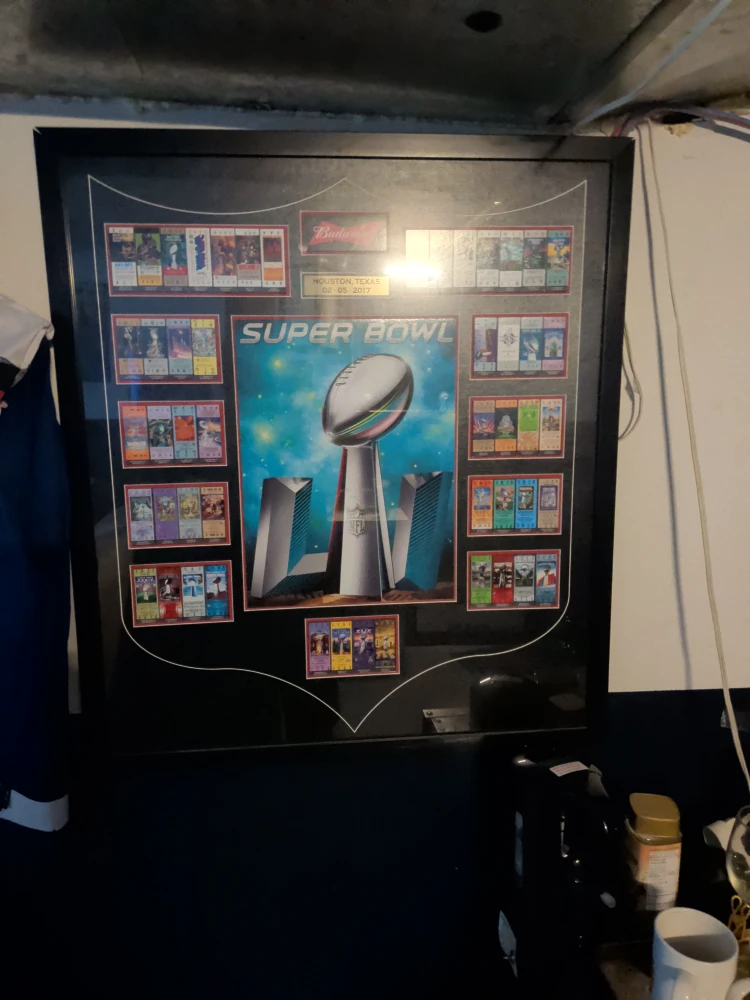 Budweiser Super Bowl Houston 2017 Framed Tickets - photo 2