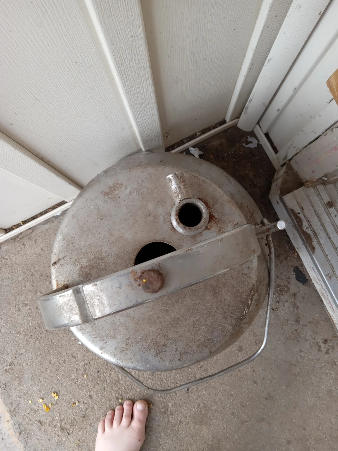 Vintage Aluminum Milk Can