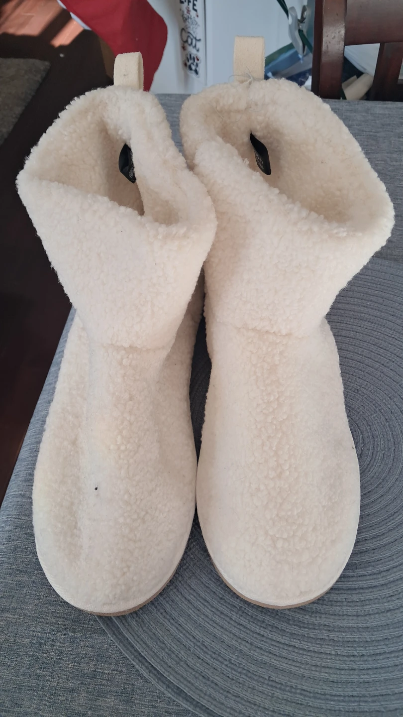 UGG Cream Shearling Clogs, Size 8