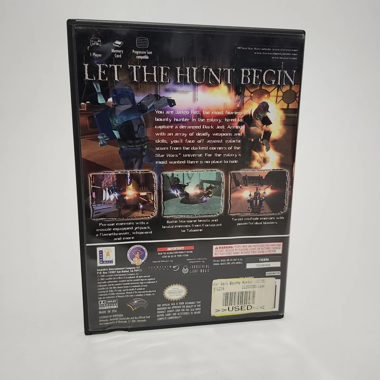 Nintendo GameCube Star Wars Bounty Hunter Complete 2002 - photo 2