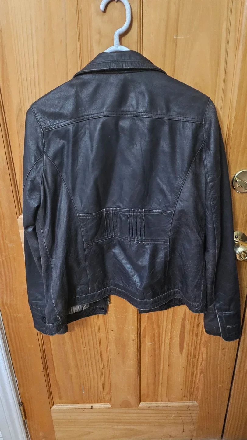 MNG Casual Sportswear Leather Jacket - Size L image indicator(3)