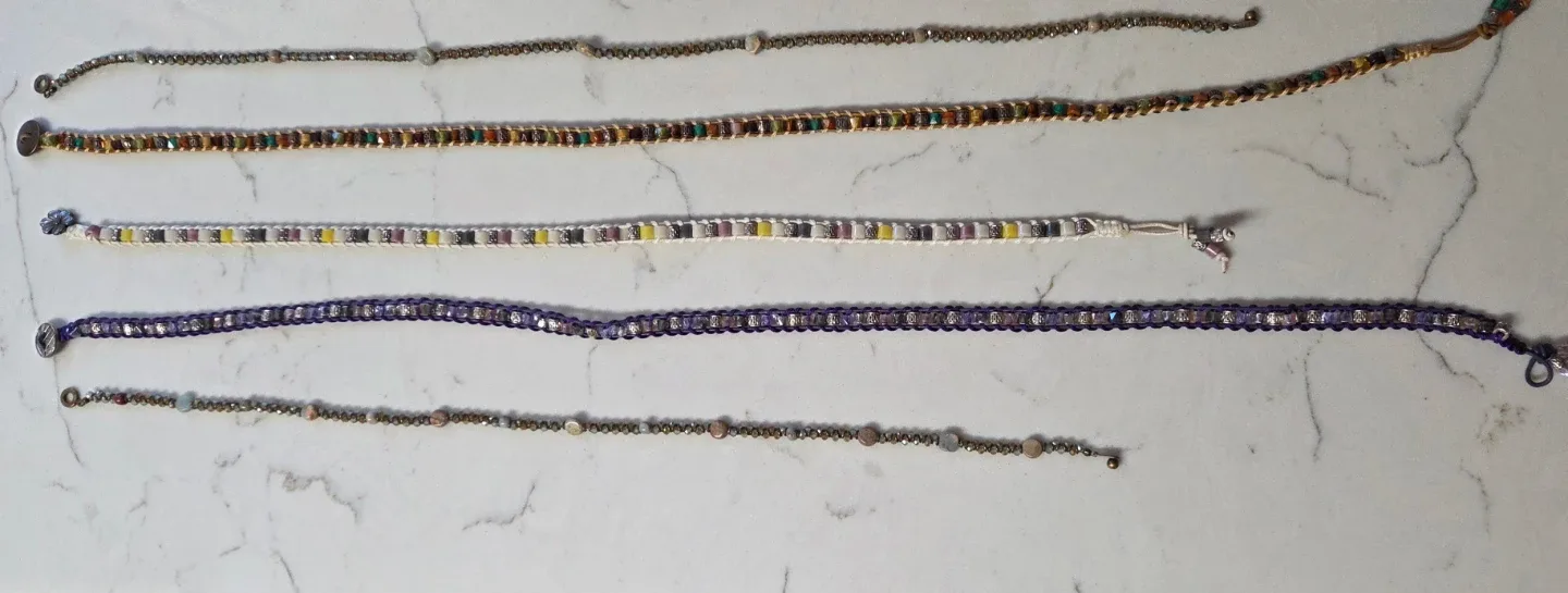 Handmade Beaded Necklaces - Set of 5 image indicator(2)
