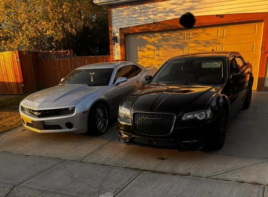 Silver Chevrolet Camaro