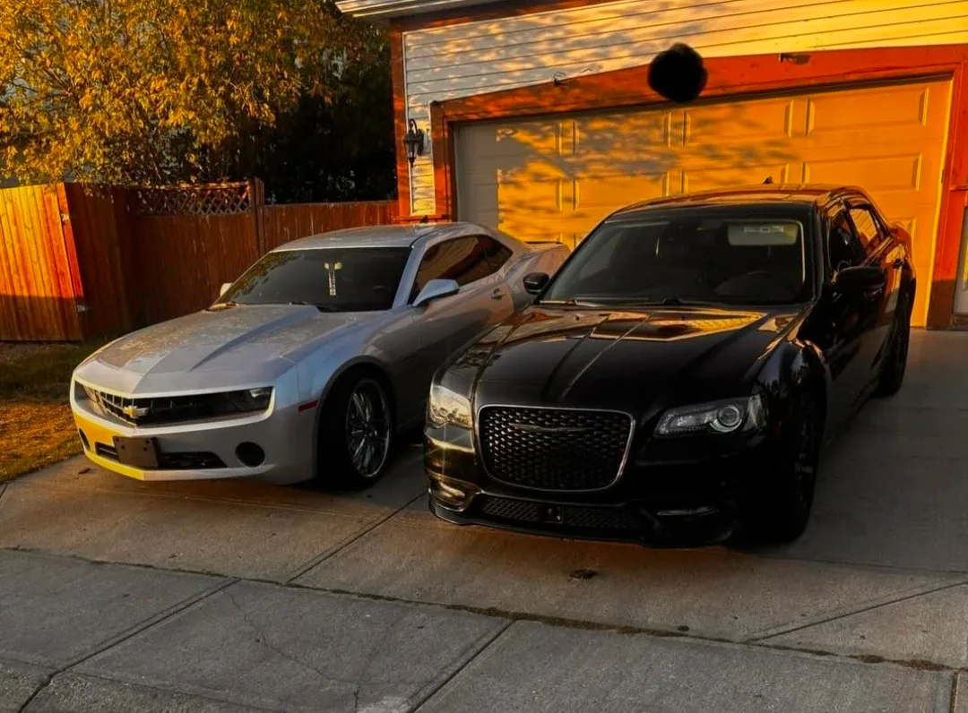 Silver Chevrolet Camaro