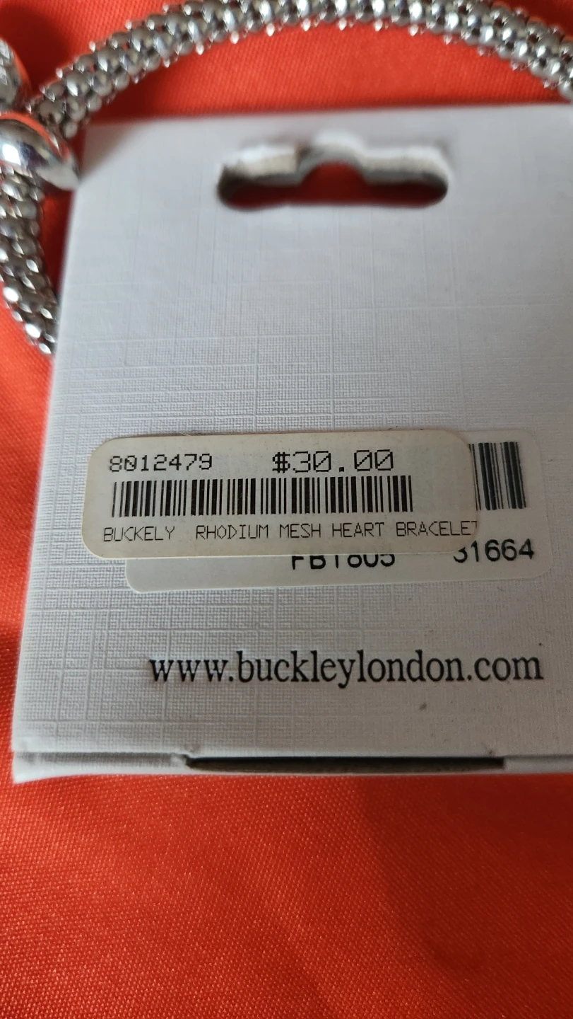 Buckley London Rhodium Mesh Heart Pendant Necklace & Bracelet - photo 3