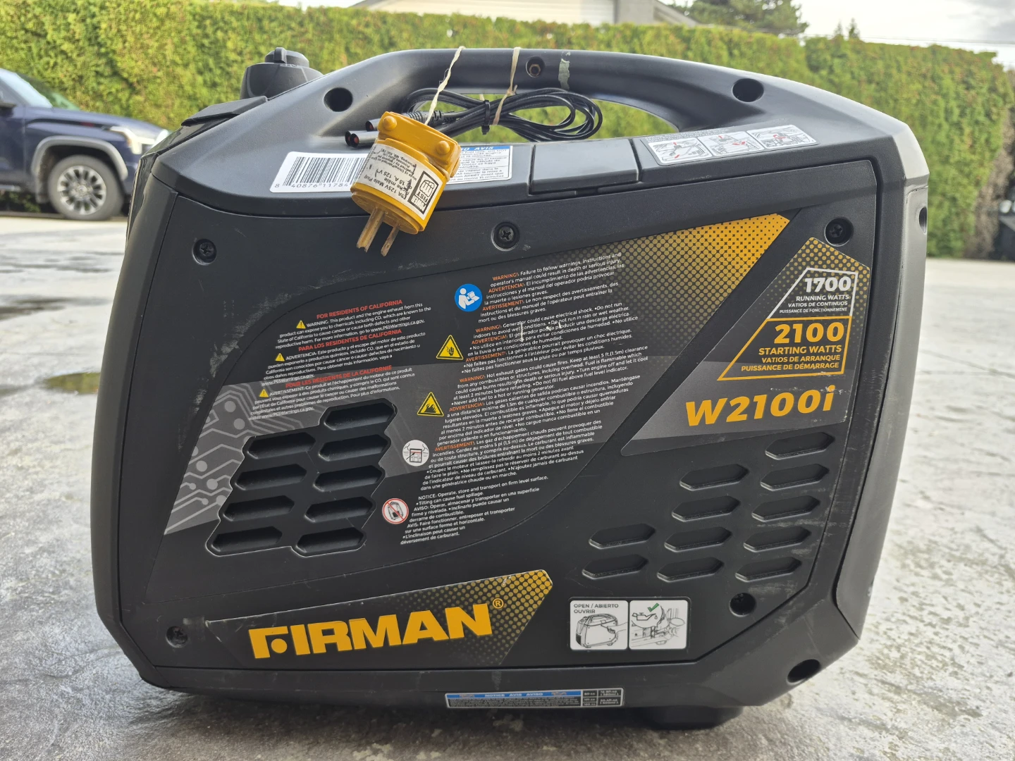 Firman W2100i Inverter Generator - Portable & Quiet - photo 2