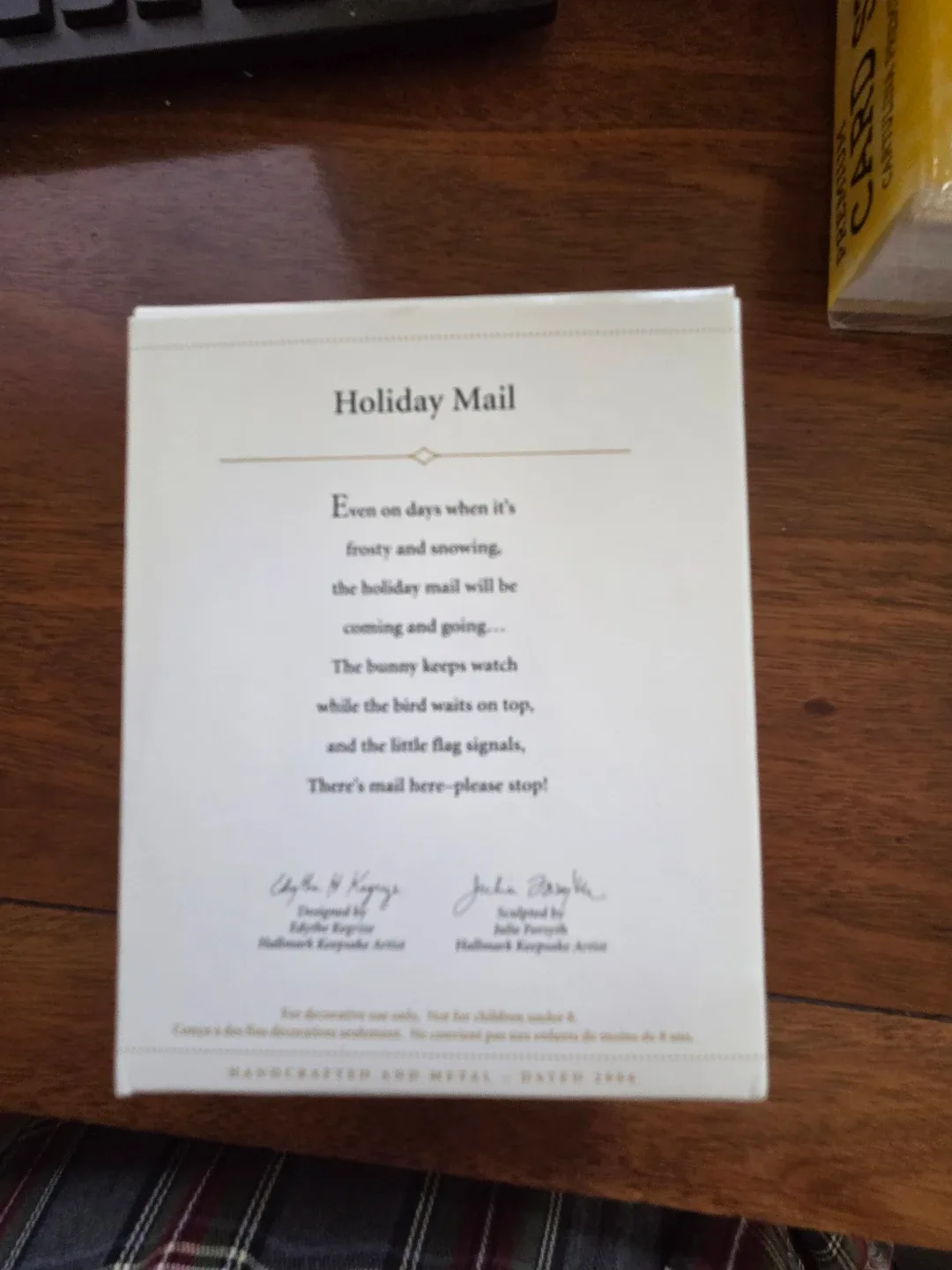 Hallmark Keepsake Holiday Mail Ornament - New in Box image indicator(2)