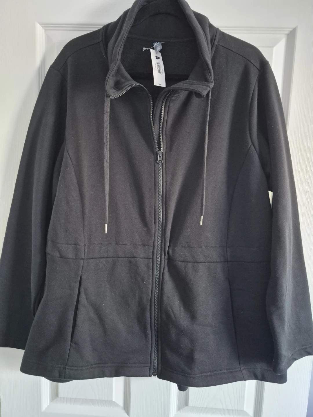 Old Navy Black Zip-Up FleeceJacket - Ladies 1X