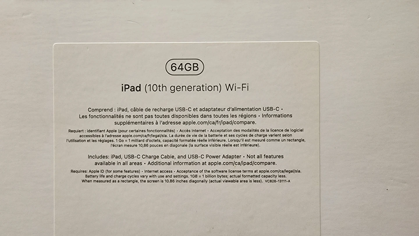 New Apple iPad 10th Gen 64GB Wi-Fi - photo 2
