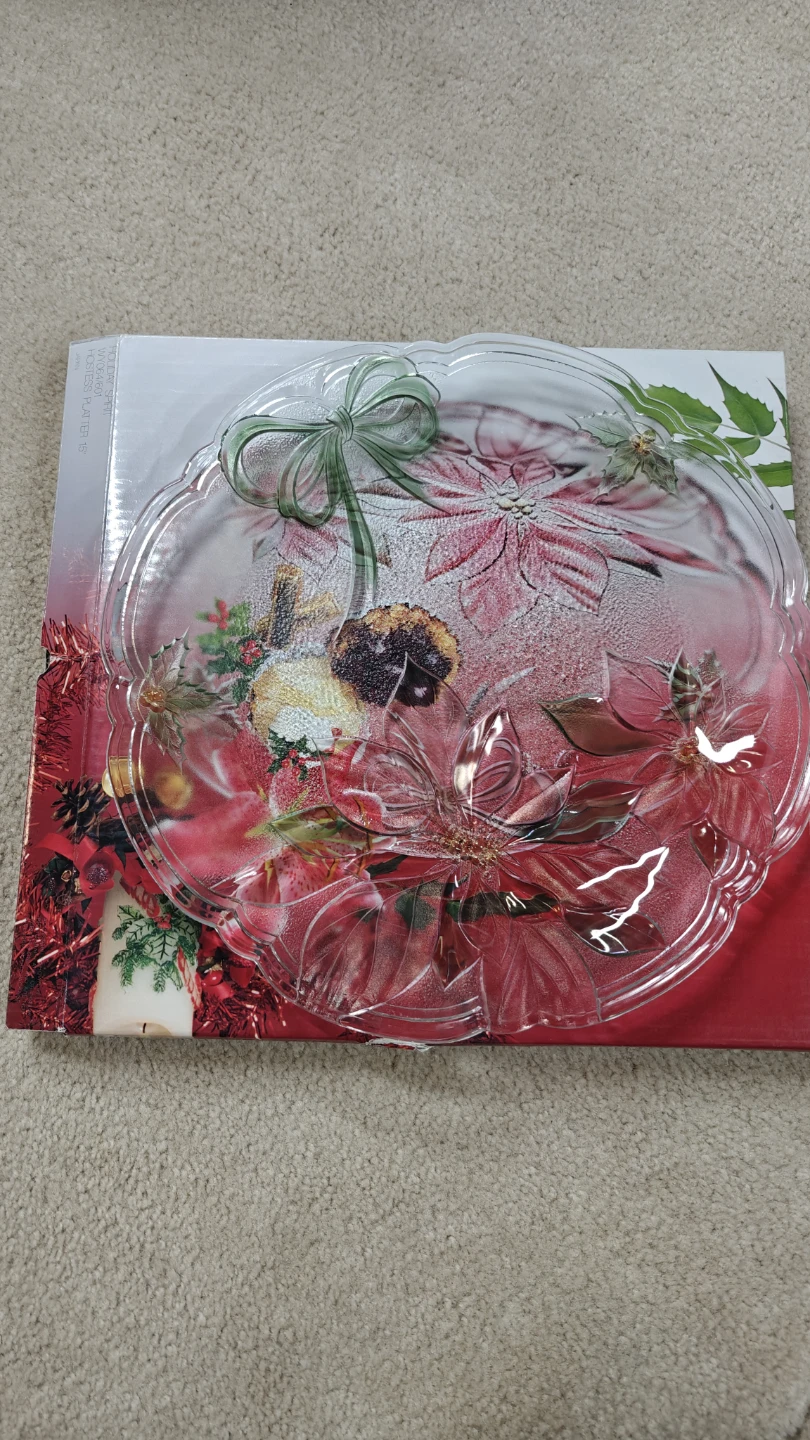 Savoir Vivre Holiday Spirit Hostess Platter 15"