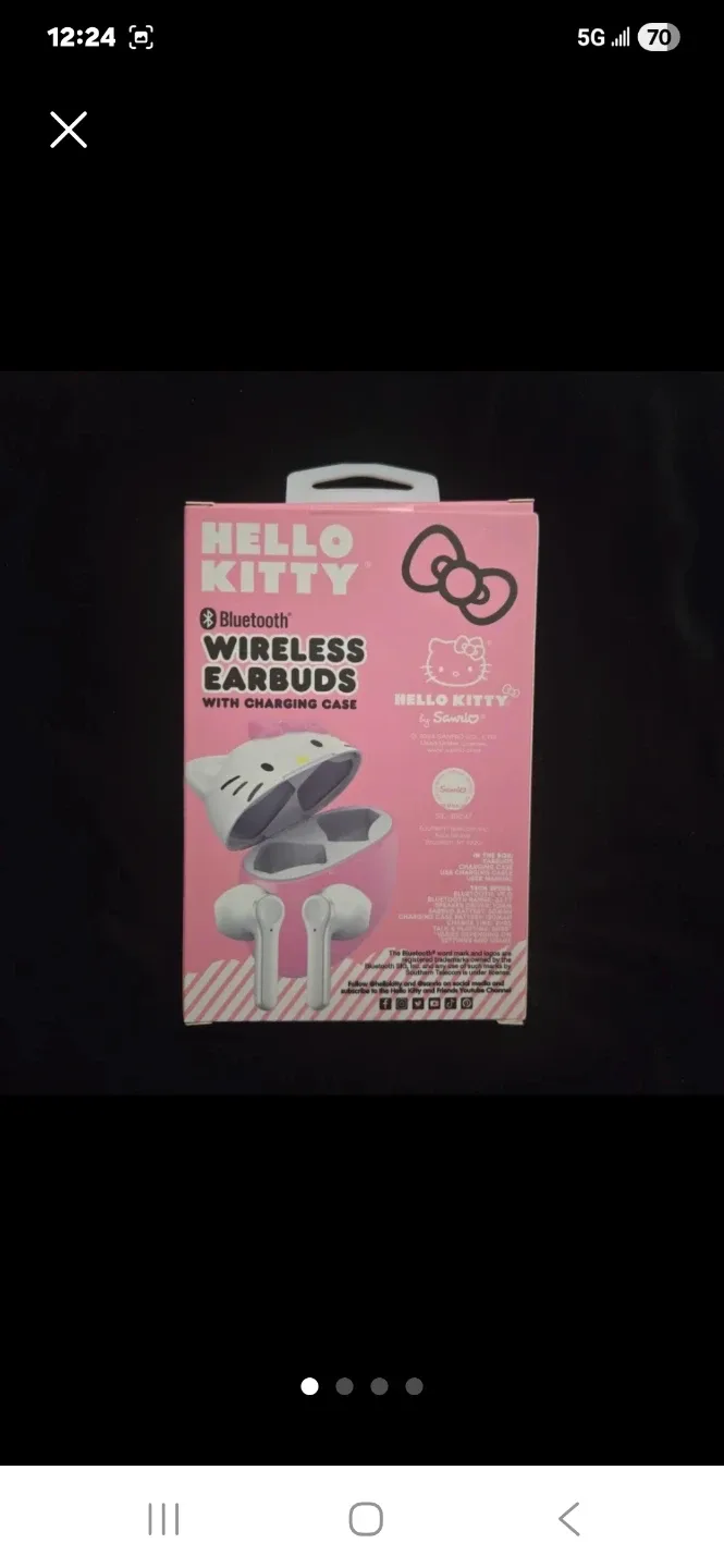 Hello Kitty Bluetooth Wireless Earbuds - New! image indicator(2)
