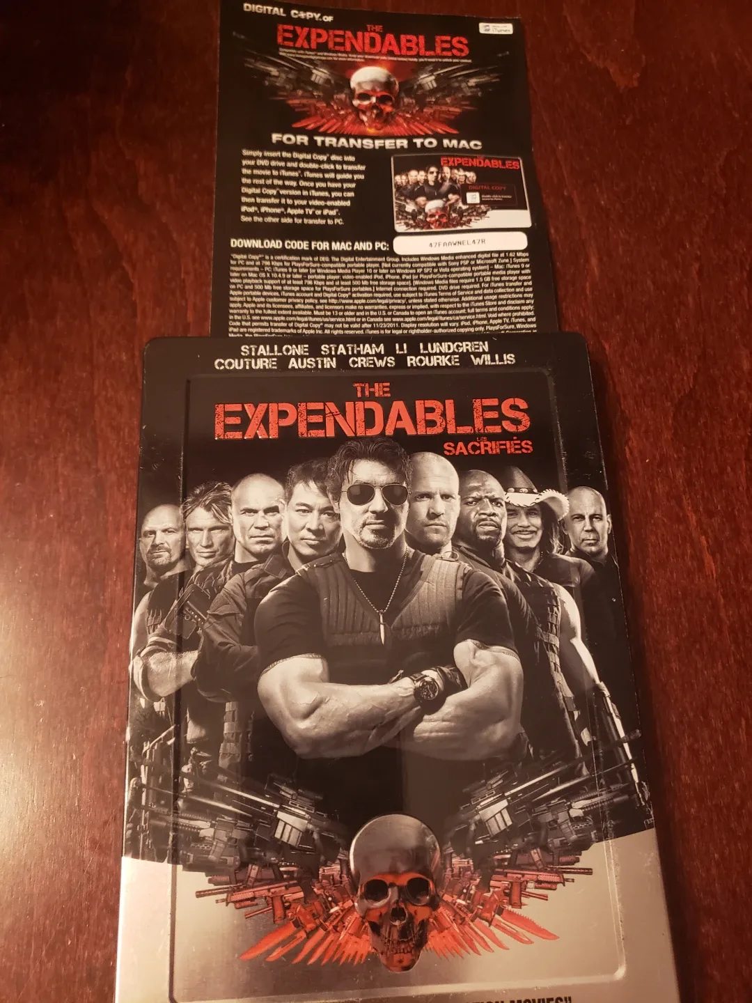 The Expendables Sacrifices Blu-ray steel book