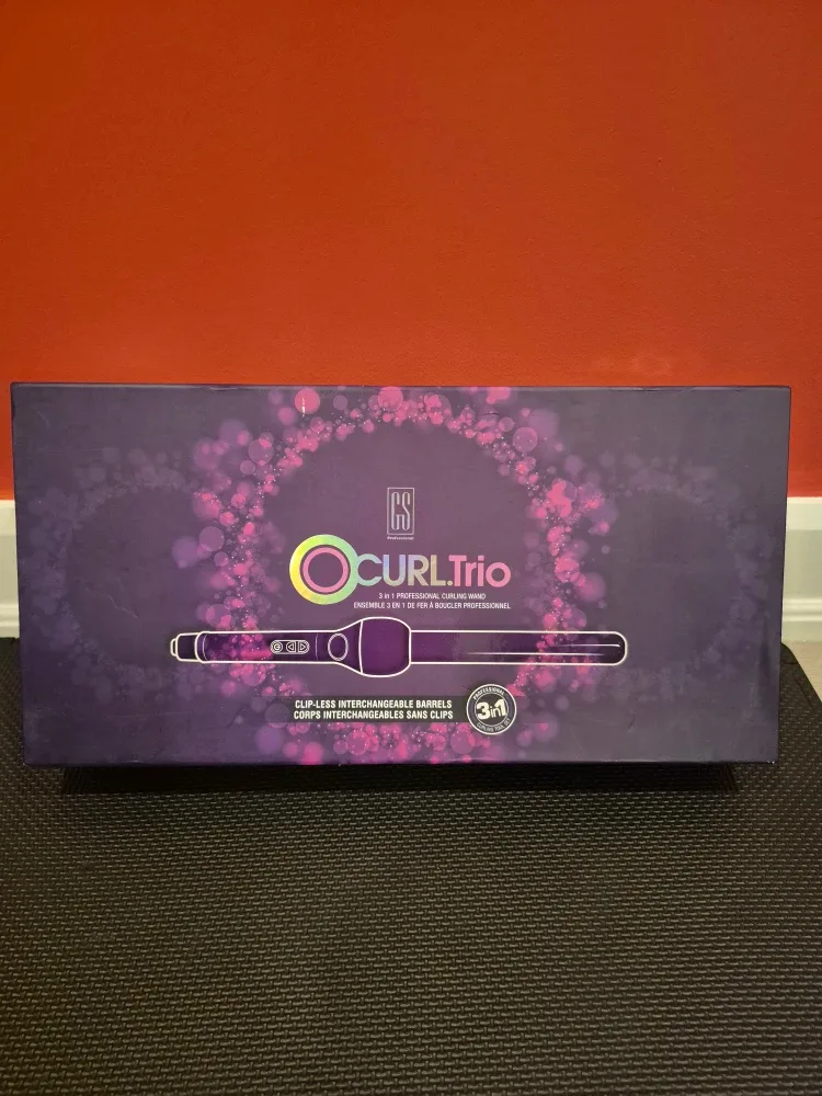 GS O Curl Trio 3-in-1 Curling Iron Wand