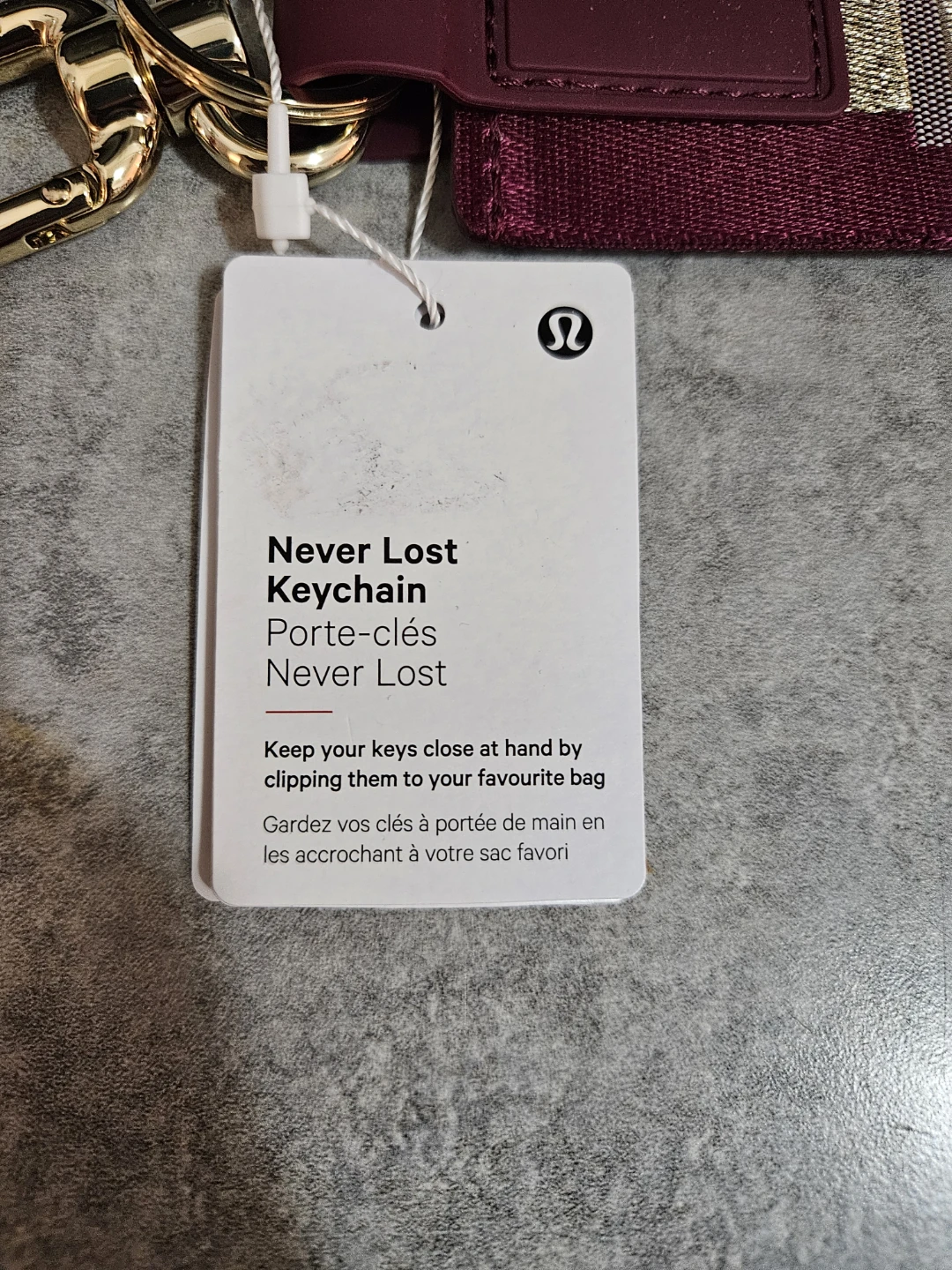 Lululemon Never Lost Keychain - photo 2