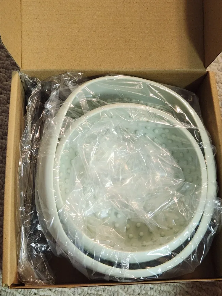 Silicone Lick Bowl for Dogs & Cats 2 Pack #Cleanout image indicator(2)