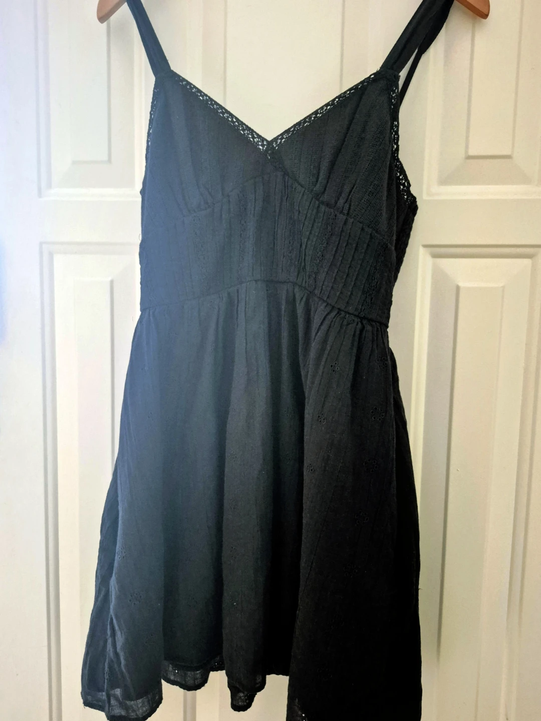 Black Sundress with Lace Trim - photo 4
