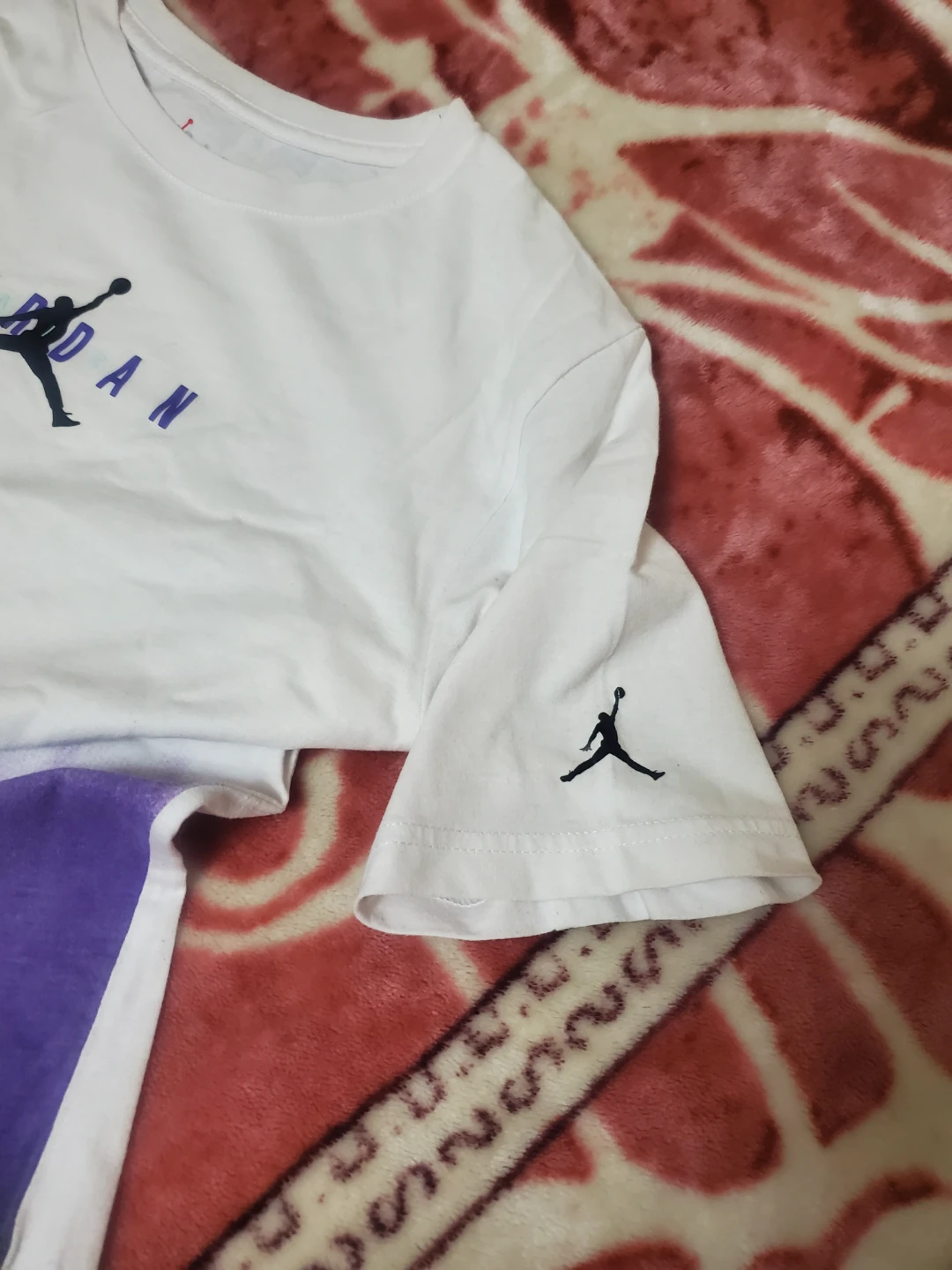 Jordan White & Purple T-Shirt - Size XL - photo 5