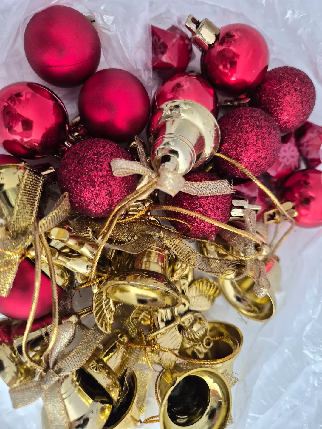 Red & Gold Christmas Ornaments