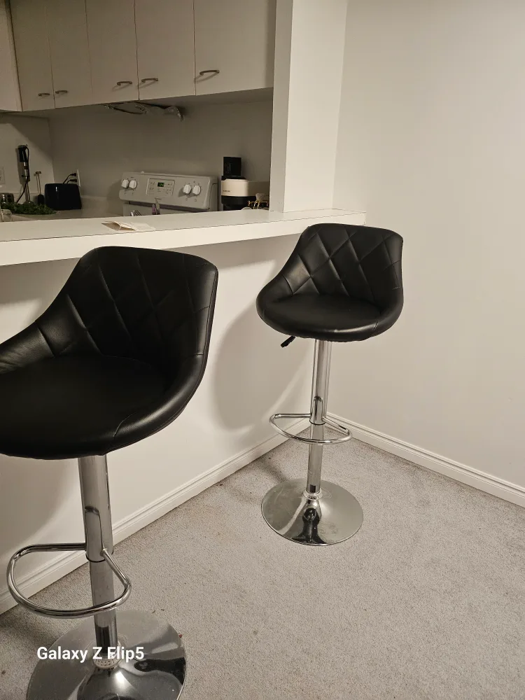 Black Bar Stools (Set of 2)
