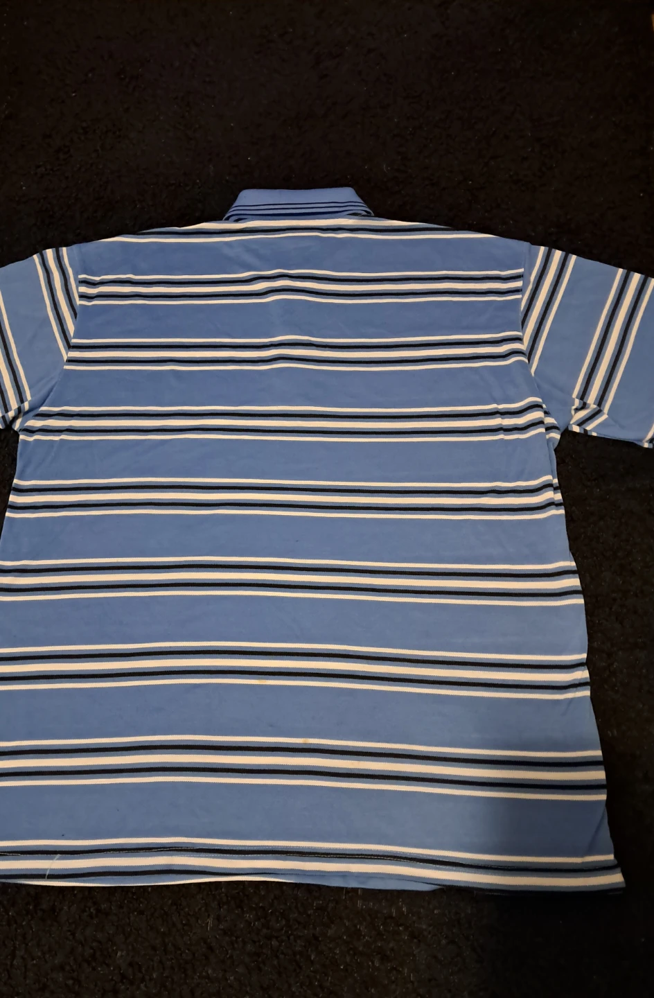 Striped Polo Shirt - Blue - photo 3