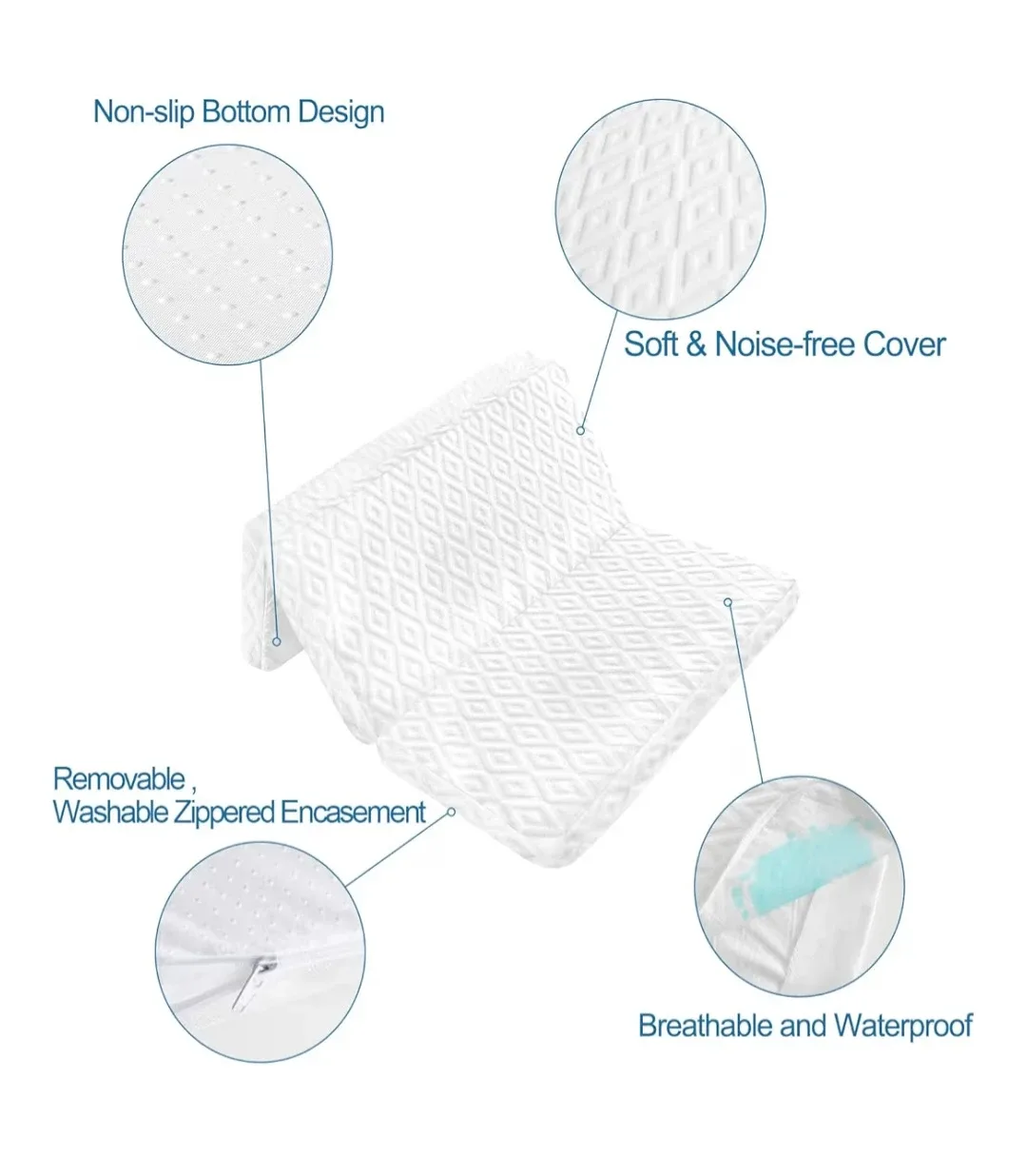 SpringSpirit Pack and Play Mattress Pad 38" x 26" image indicator(9)