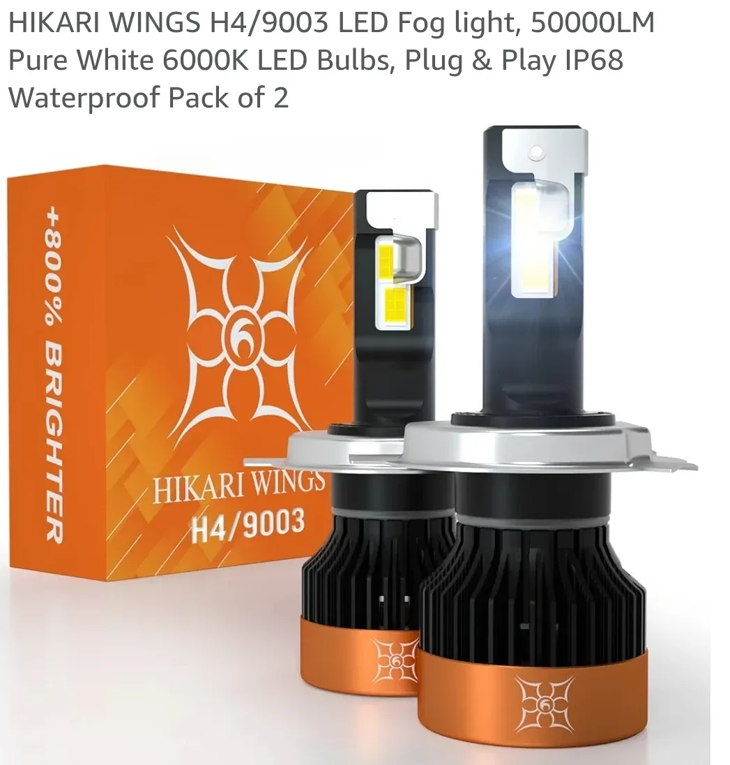 Hikari Wings H4/9003 LED Headlight Bulbs