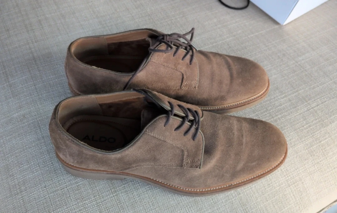 Aldo Men's Brown Suede Leather Dress Shoes - photo 2